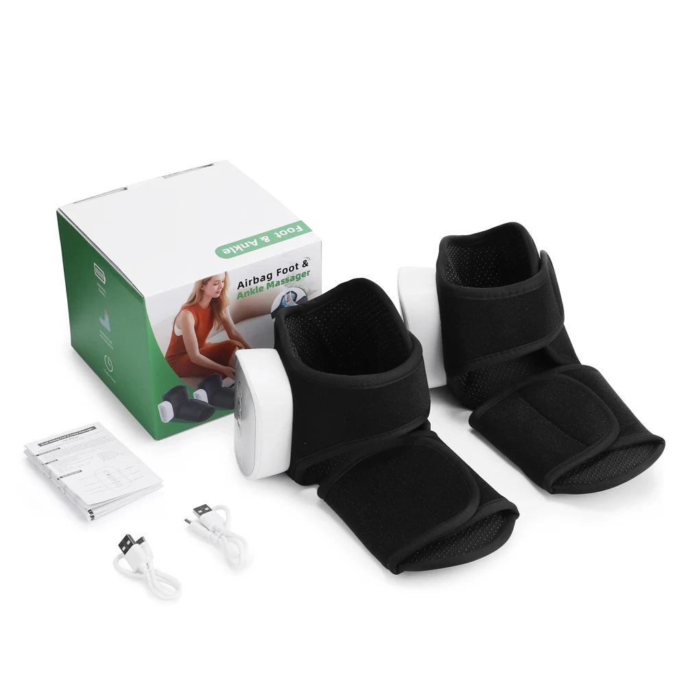 Hailicare Heated Foot Massager with Air Compression and Heat Levels