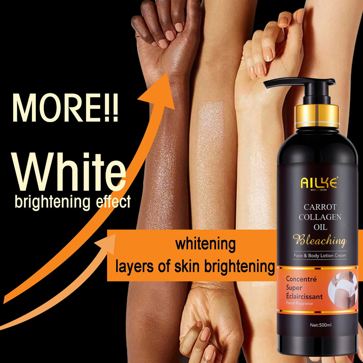 Ailke Glutathione Whitening Moisturizing Body Lotion Dark Spot Cream