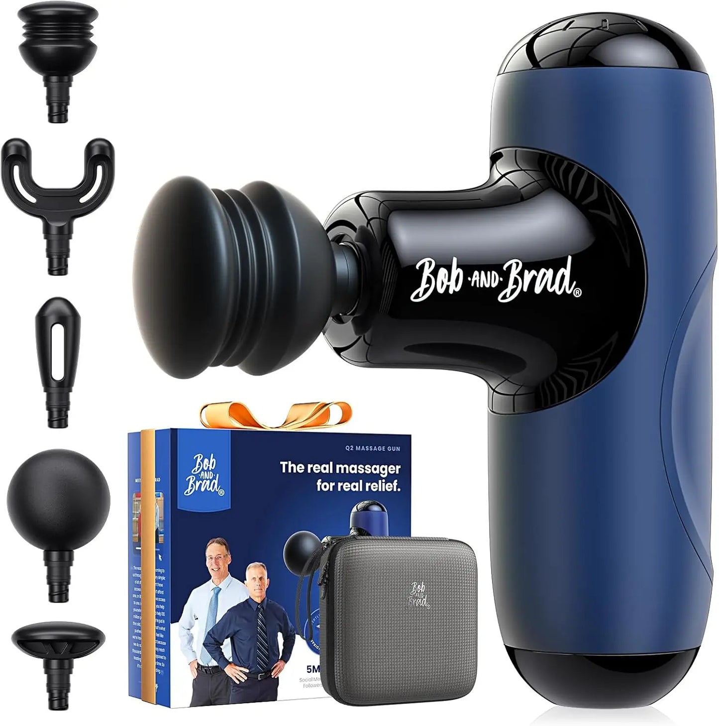 BOB AND B Q2 Pro Mini Massage Gun With HeatTherapy