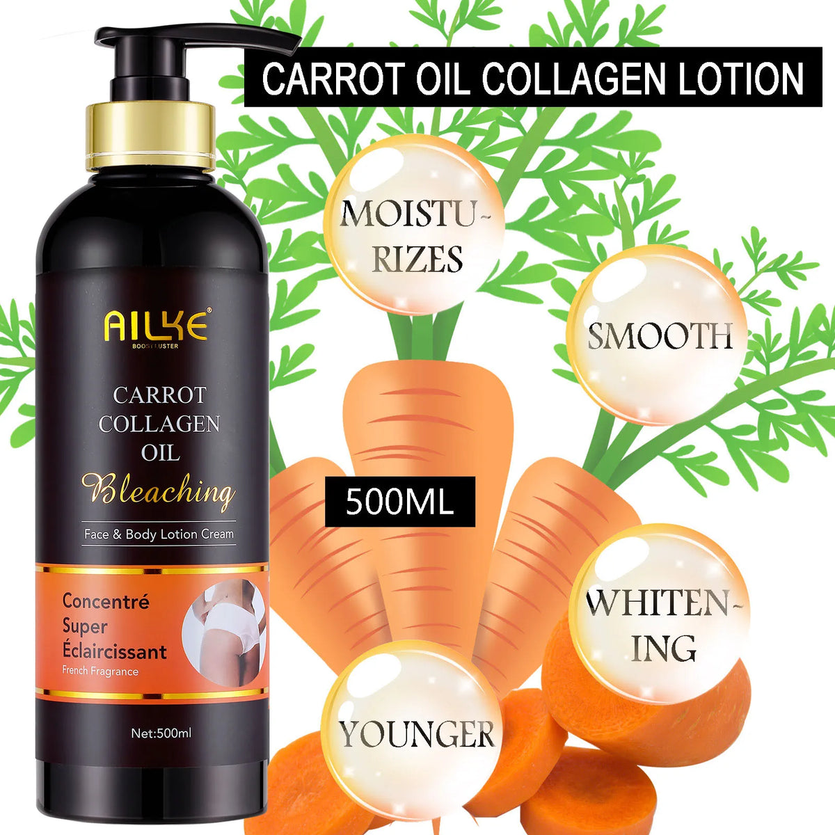 Ailke Glutathione Whitening Moisturizing Body Lotion Dark Spot Cream