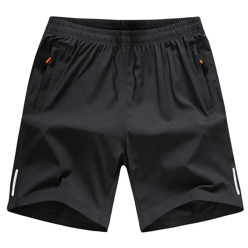 Summer Ice Silk Running Shorts Men Quick Dry Breathable