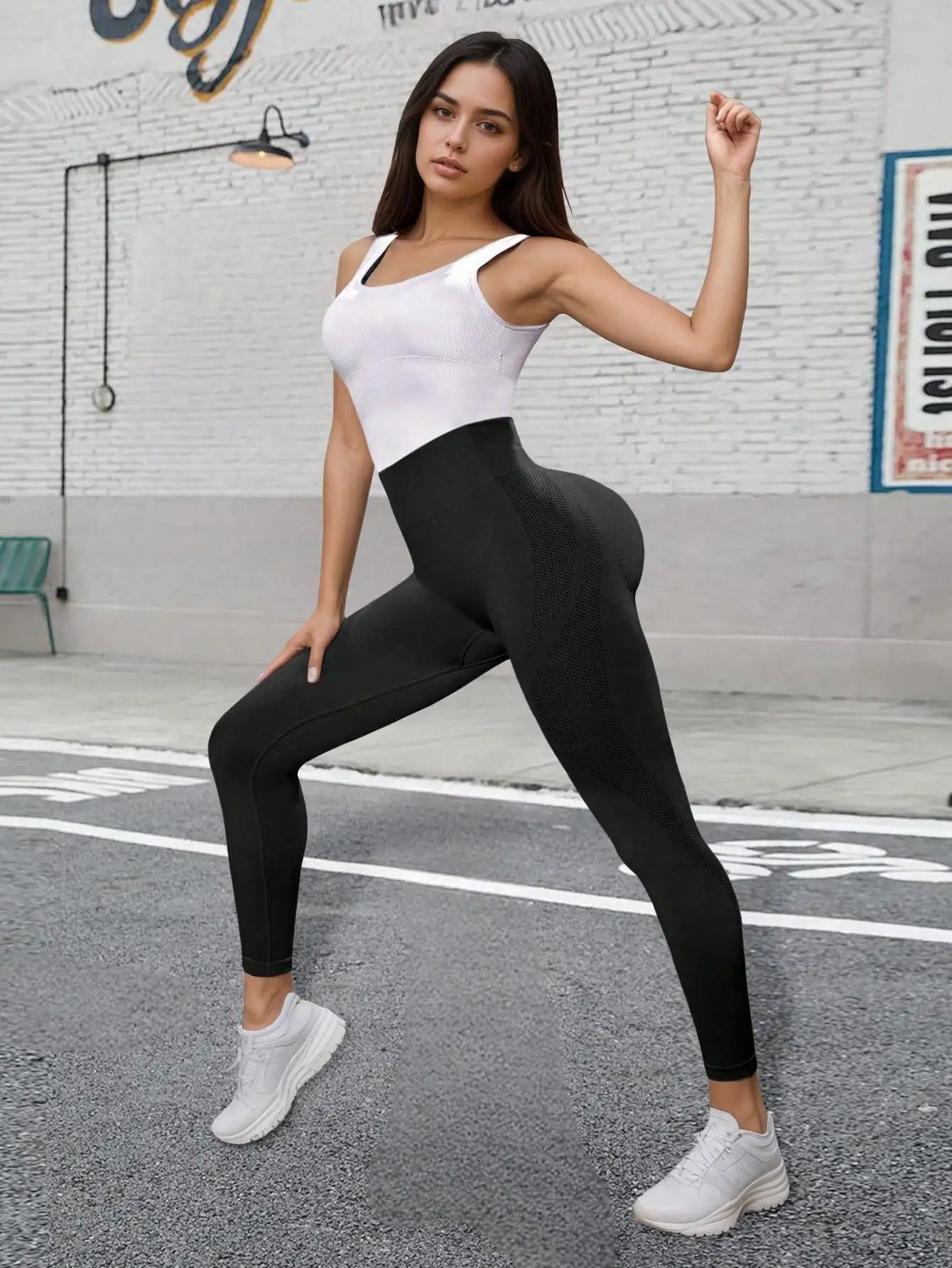 Women's High Waist Leggings With Tummy Control For Workout Yoga
