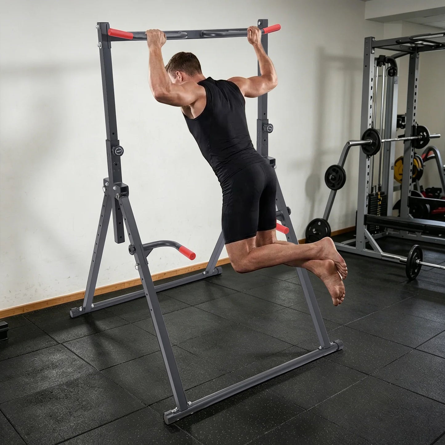 Adjustable Foldable Pull Up Station for Home Gym Workouts