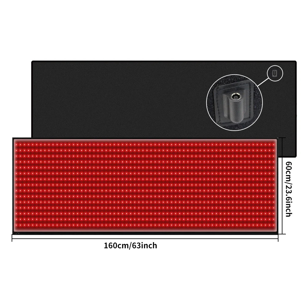 Red Light Therapy Mat Full Body Relaxation 945 LEDs 850nm