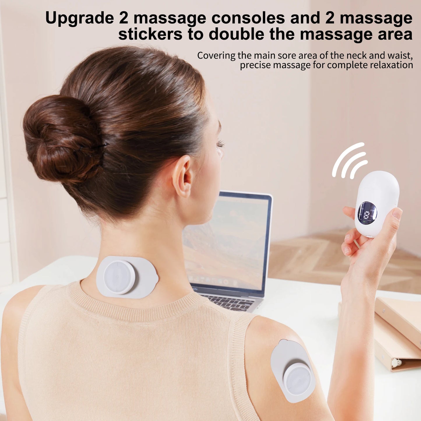 Masgre Wireless TENS EMS Unit With Pads For Lower Back