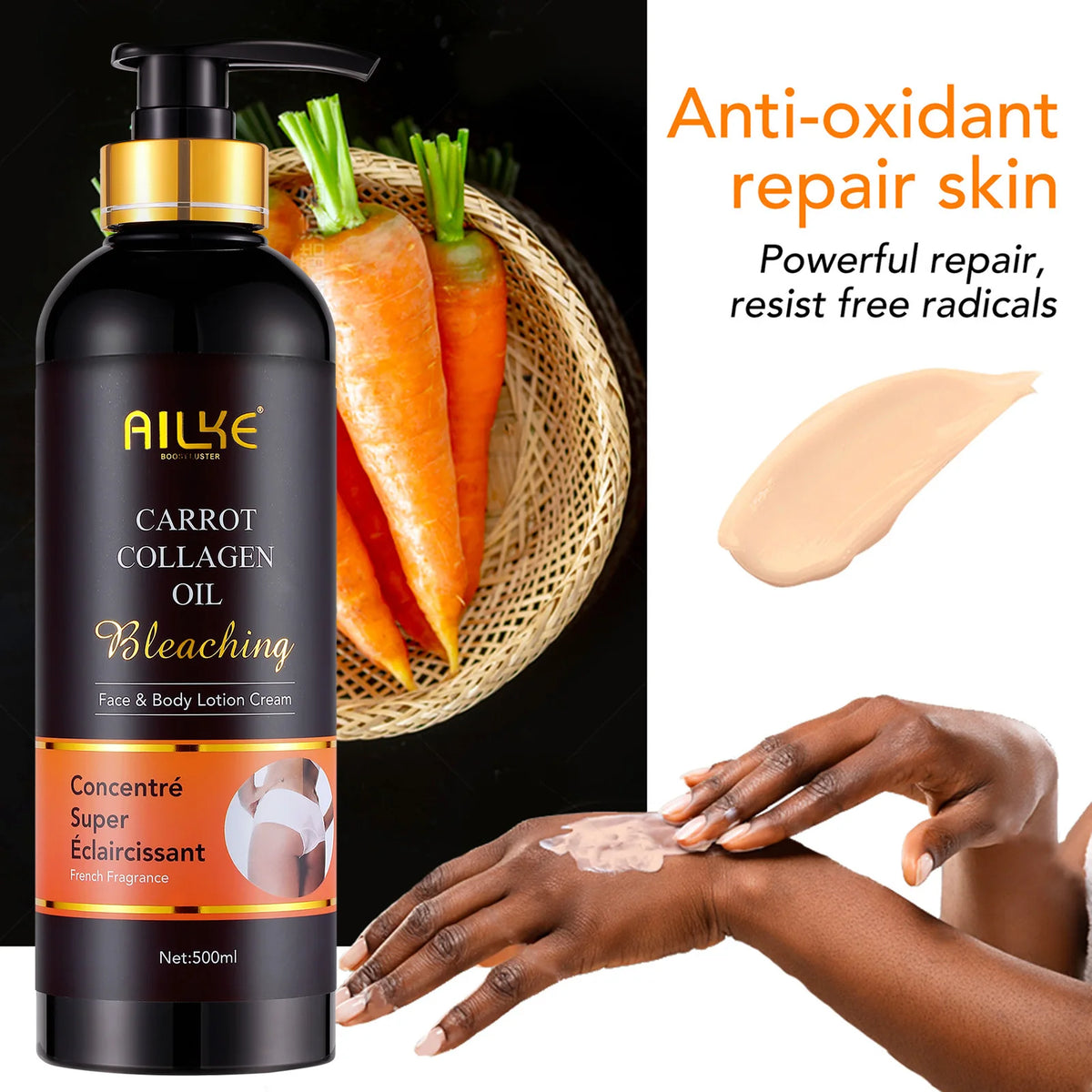 Ailke Glutathione Whitening Moisturizing Body Lotion Dark Spot Cream