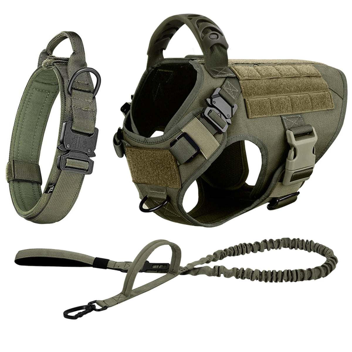 Petavel Padded Nylon Dog Harness And Leash Set For Pets