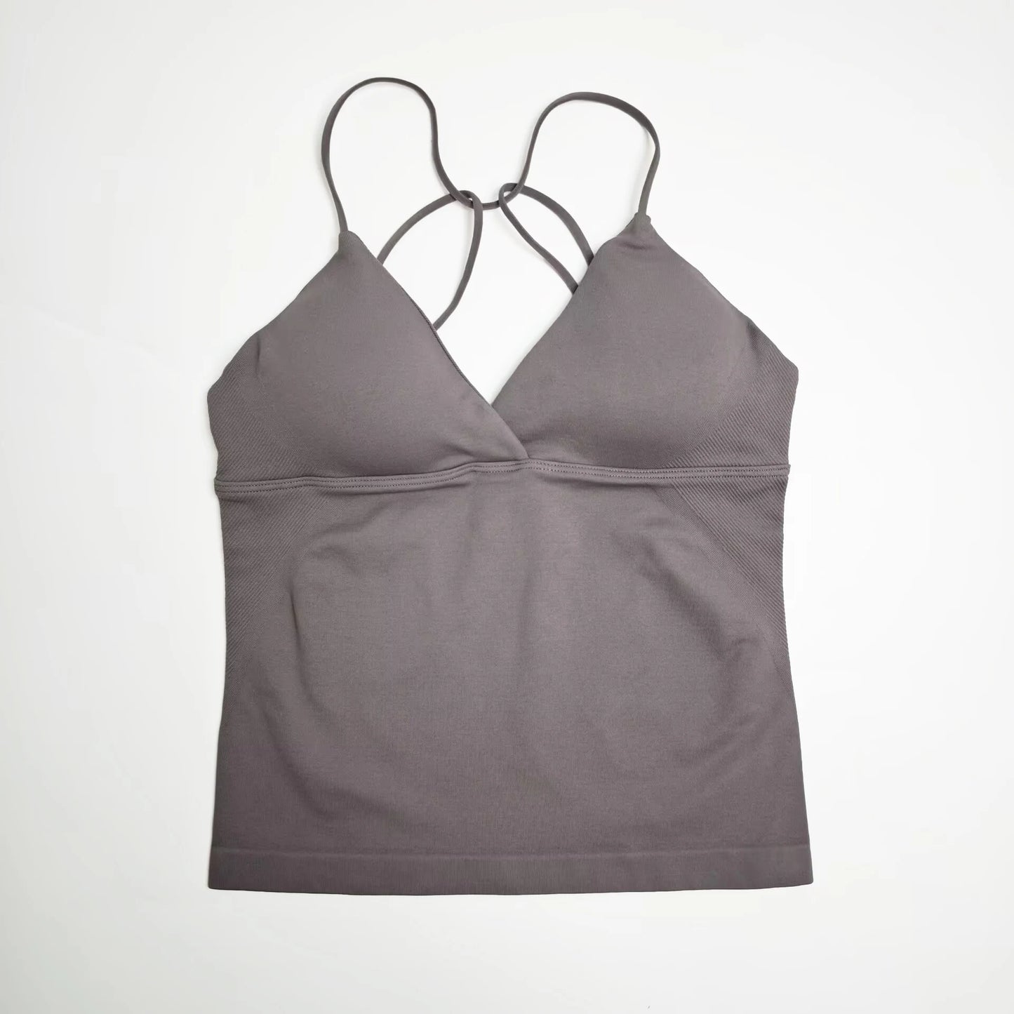 NCLAGEN Vision Twist Front Longline Seamless Yoga Tank