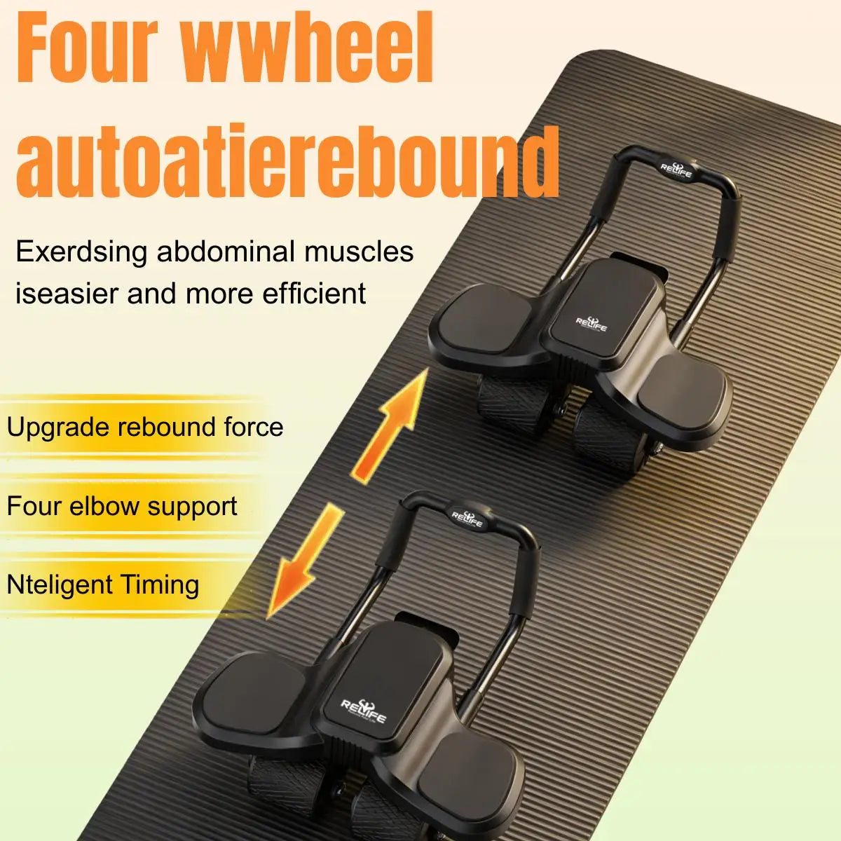 Relife 2 in 1 Wheel Roller With ElbowSupport Knee Pad