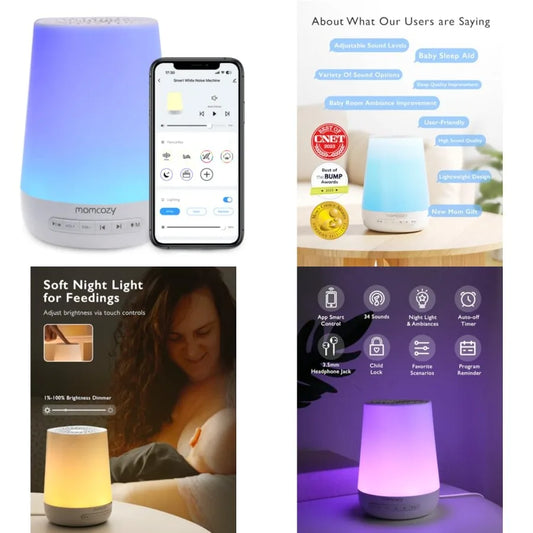Baby Sound Machine With Night Light And 34 Sleep Sounds