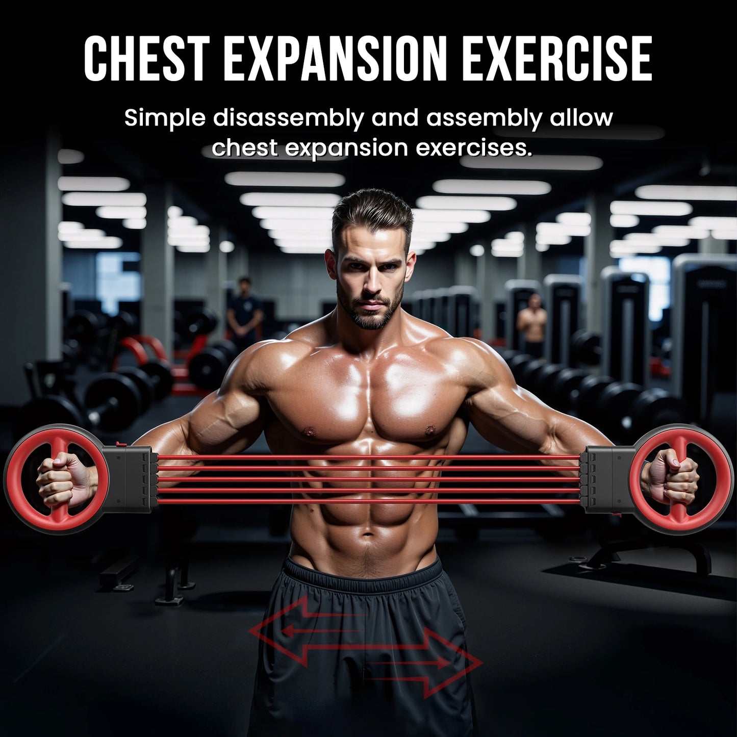AKLUER 3In1 Forearm And Chest Exerciser For Home And Gym Training