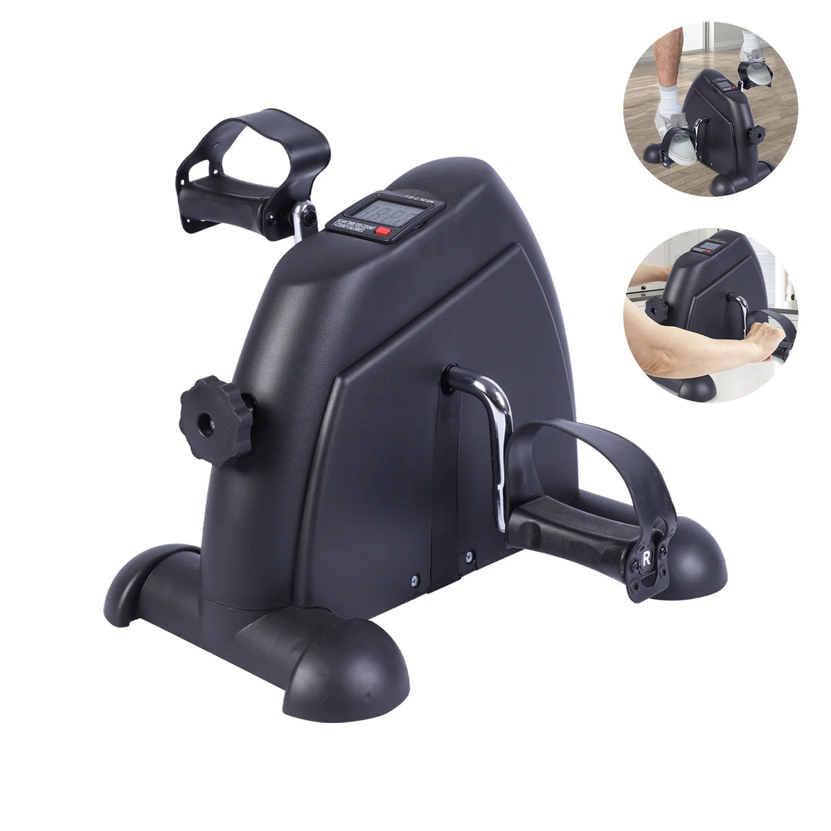Mini Motorized Under Desk Pedal Exerciser Bike Digital LCD Display