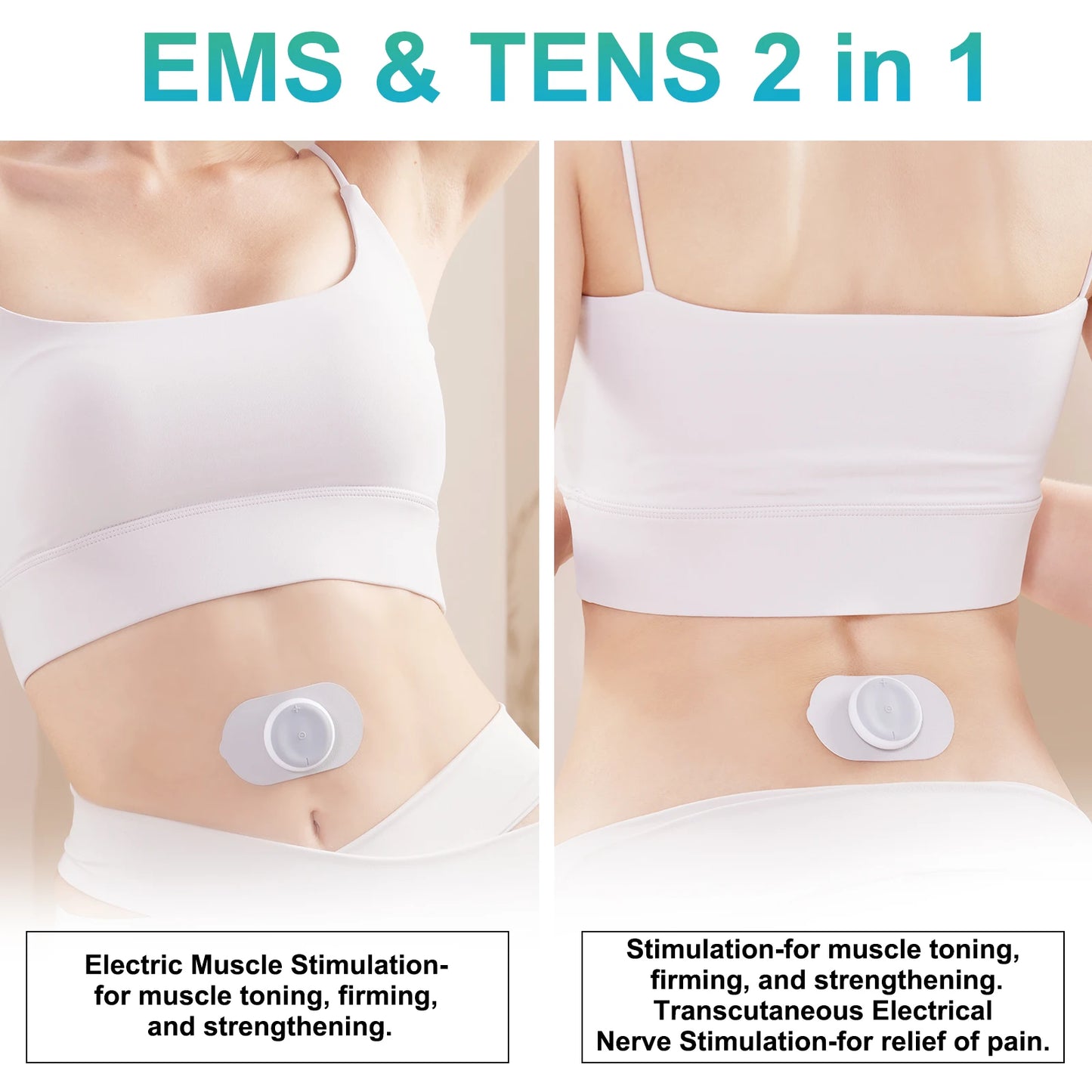 Masgre Wireless TENS EMS Unit With Pads For Lower Back