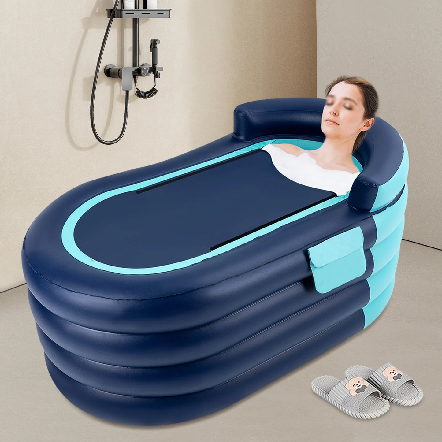 Inflatable Adult Bathtub With Wireless Electric Air Pump