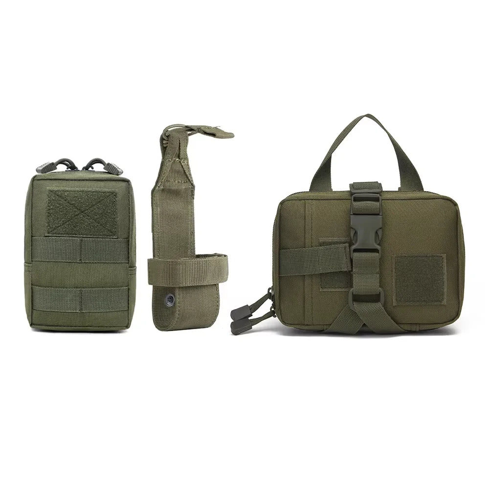 Petavel Dog Tactical Molle Pouches Harness Set For Military Training