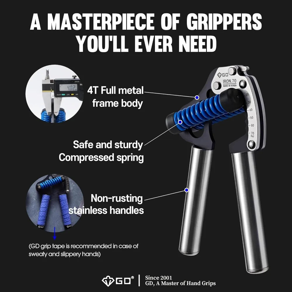 YTYIN Adjustable Hand Grip Strengthener For Wrist And Forearm Training