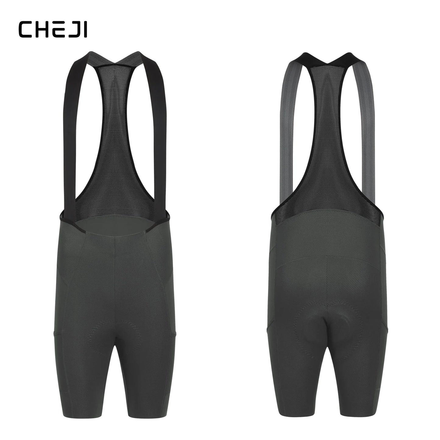 Cheji Men's Cycling Bib Shorts Seamless Quick-Dry Breathable Performance