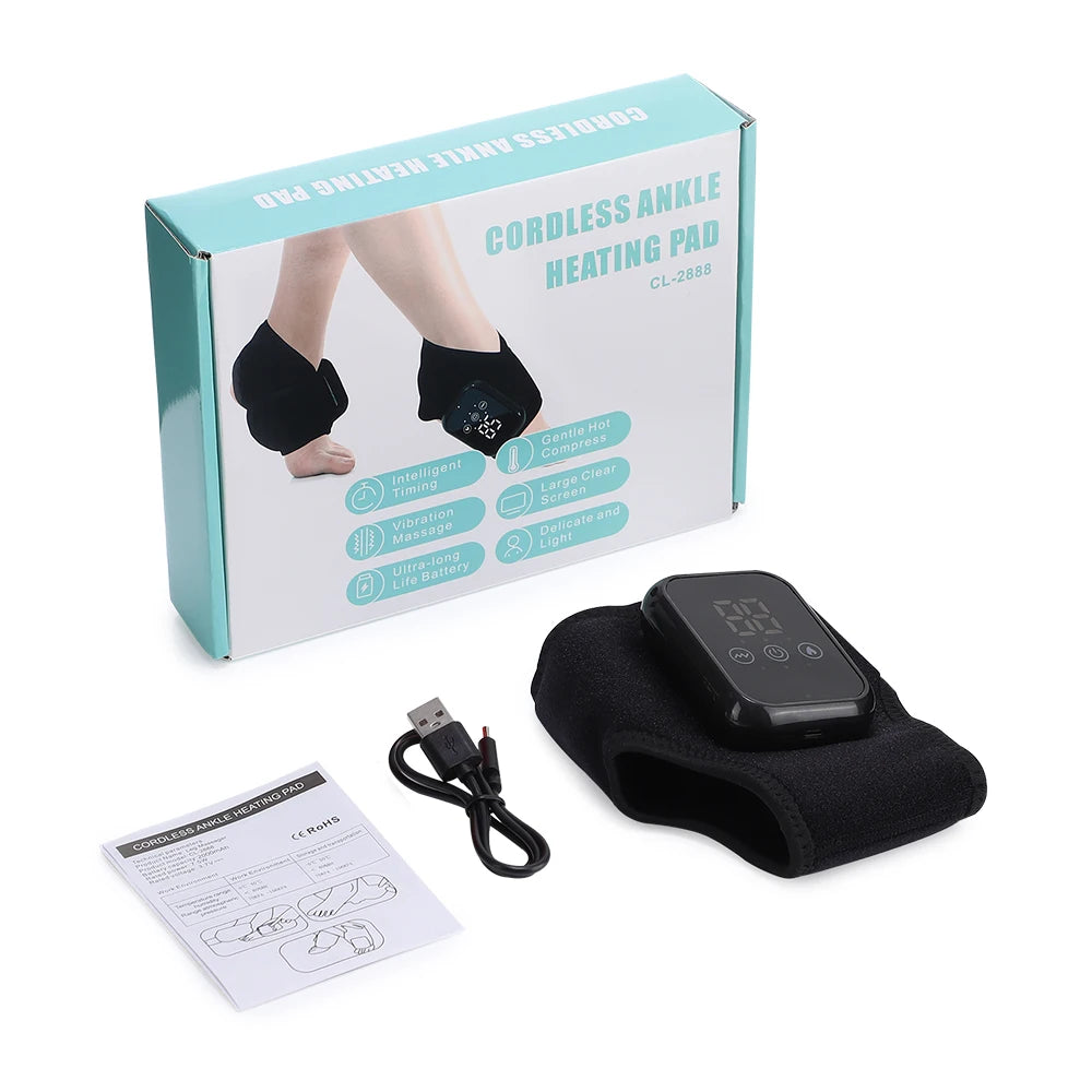 Hailicare Electric Heating Ankle Guard With Vibration Massage