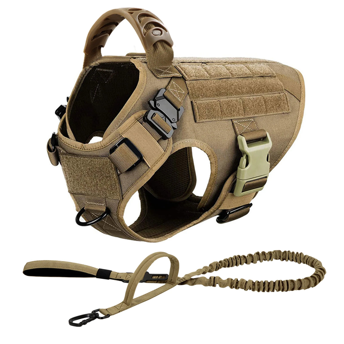 Petavel Padded Nylon Dog Harness And Leash Set For Pets