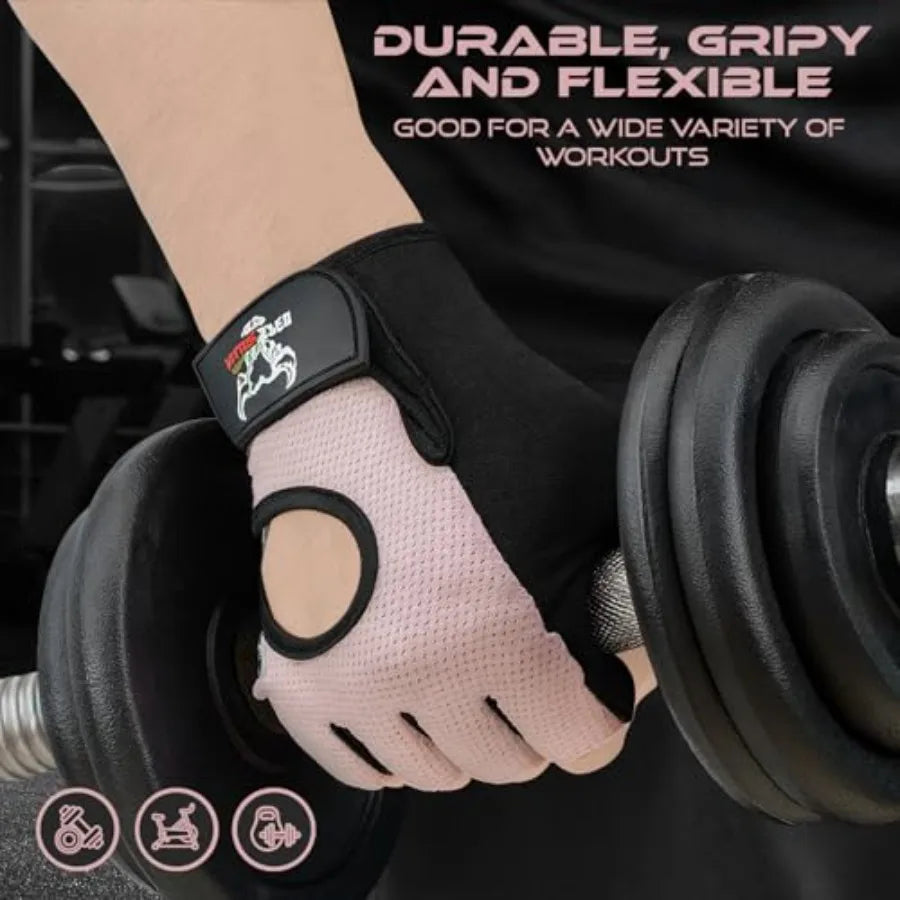 Breathable Fingerless Weight Lifting Gloves Featuring Protective Palm Padding