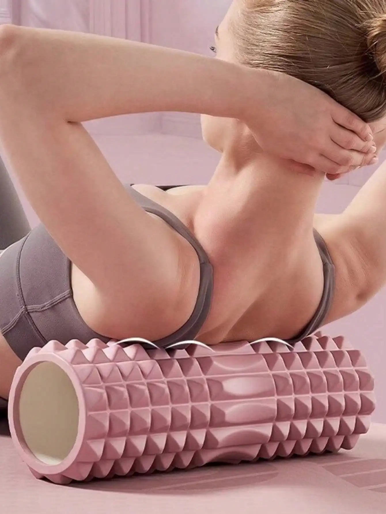 Foam Yoga Massage Roller Textured For Muscle Relaxation And Flexibility