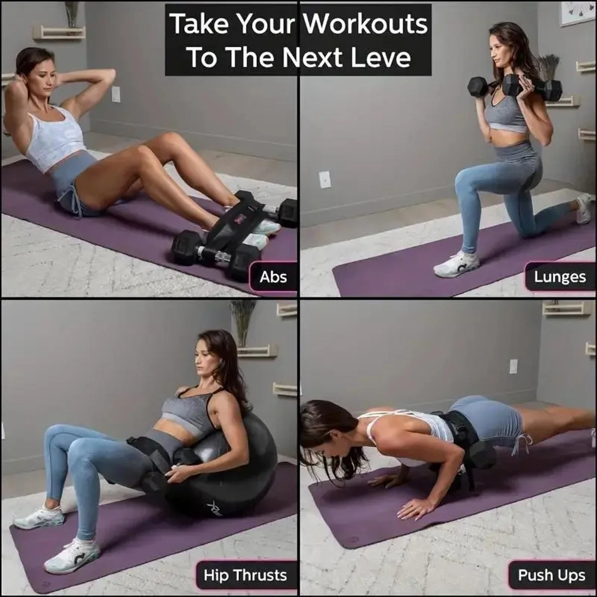 Adjustable Weighted Waist Belt For Home Workouts And Hip Shaping