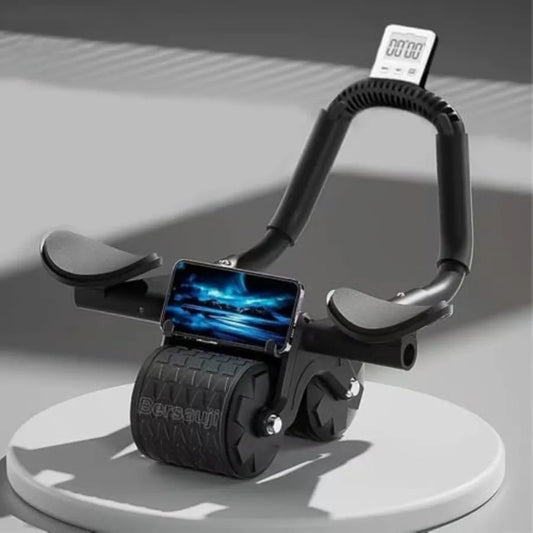 Ab Roller Wheel Knee Mat And Timer For Abs Workout