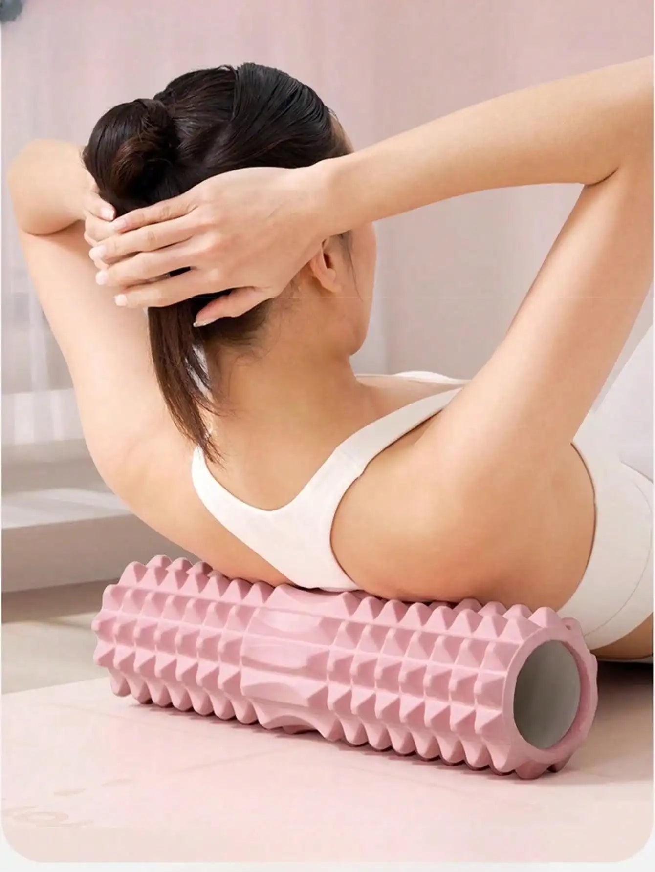 Foam Yoga Massage Roller Textured For Muscle Relaxation And Flexibility