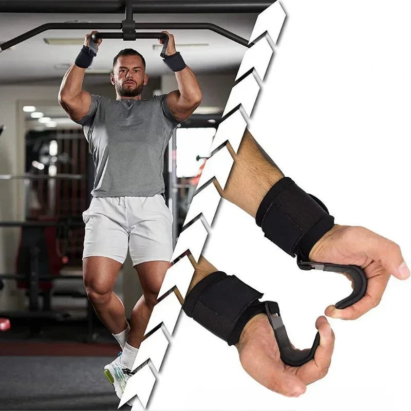 MIHJUSFDH Non Slip Weight Lifting Hooks Pair For Deadlift And Pull Ups