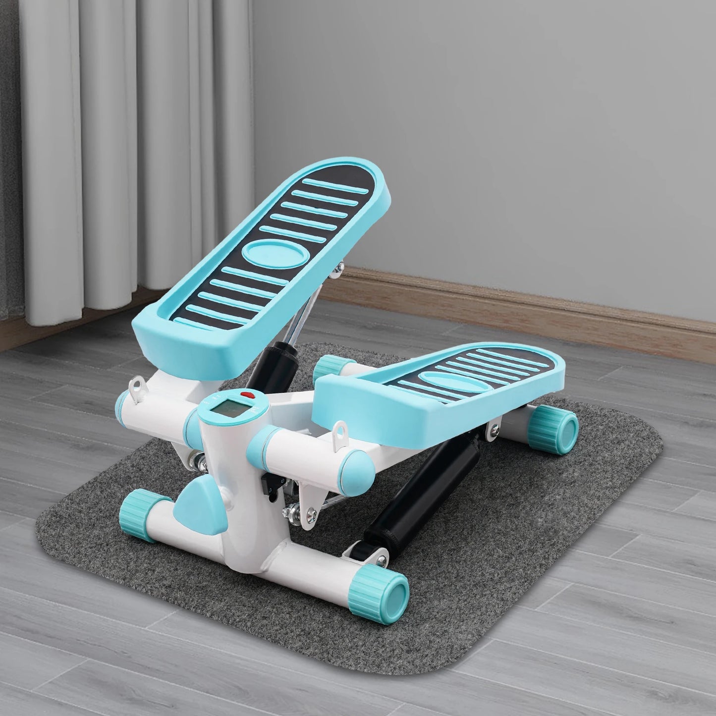 Mini Stepper With Resistance Bands Hydraulic Quiet Fitness Machine