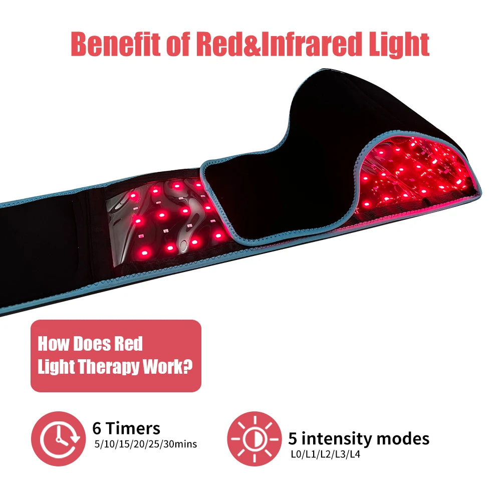 Red Light Therapy Belt 660nm 850nm Near Infrared Device