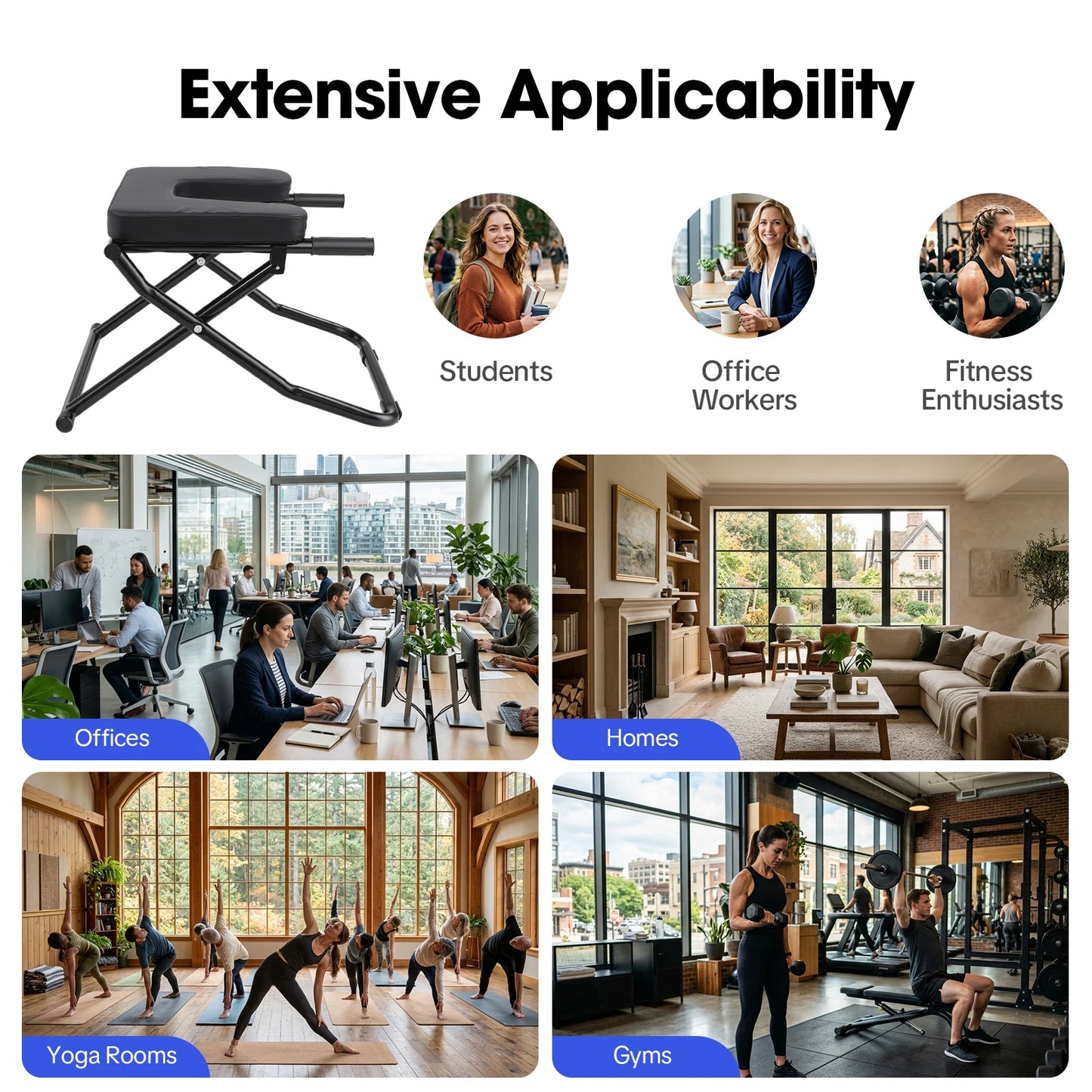 Inversion Chair For Home Gym With PU Cushion Anti Slip